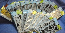 Inkadinkado Clear Stamps:Variety/Birthday/Greetings/Words/Flourish/ :comb ship