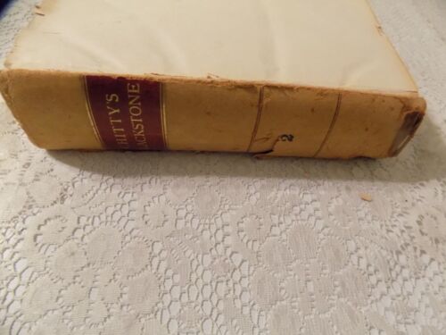 Commentaries On The Laws of England In Two Books By Sir William Blackstone 1855 - Foto 3 di 5