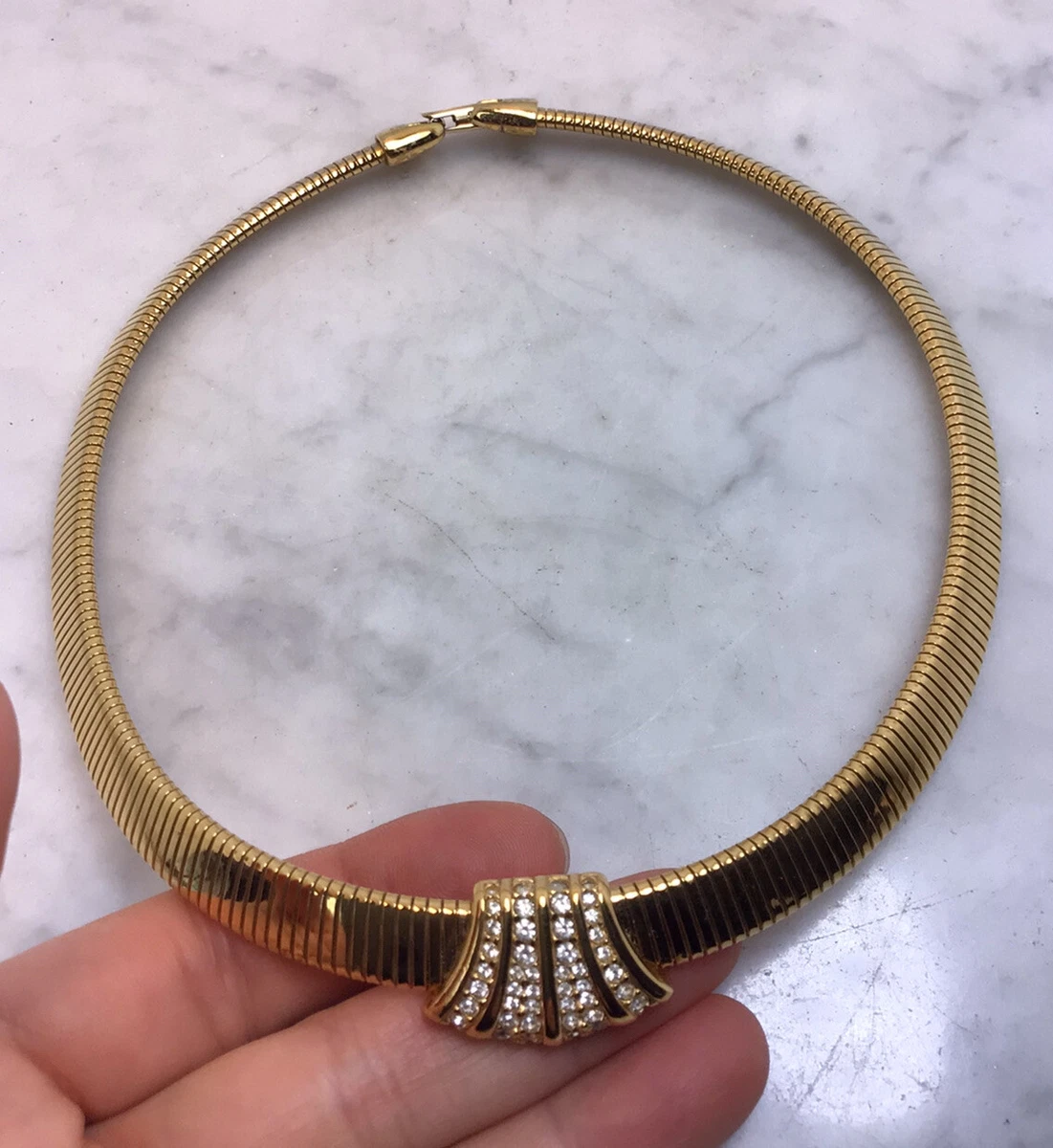 Napier Gold Plated Reticulated Geometric Necklace Vintage For Sale at  1stDibs | napier necklace, vintage napier gold necklace, vintage napier  jewelry necklace