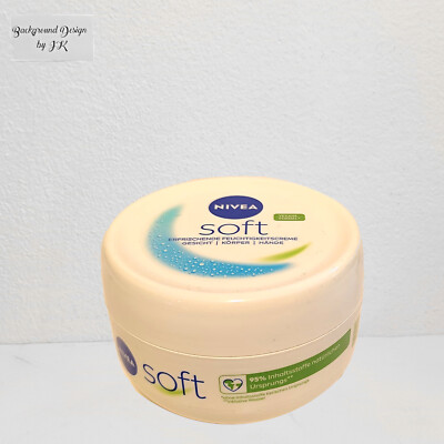 200ml Nivea Creme Soft erfrischende Feuchtigkeitscreme für Gesicht und Körper