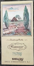 Shell karta uliczna 1939 nr 7 Hannover Schwerin Hamburg Lubeka Wittenberge