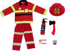 Kids Firefighter Costume: Authentic Fireman Outfit for Boys and Girls