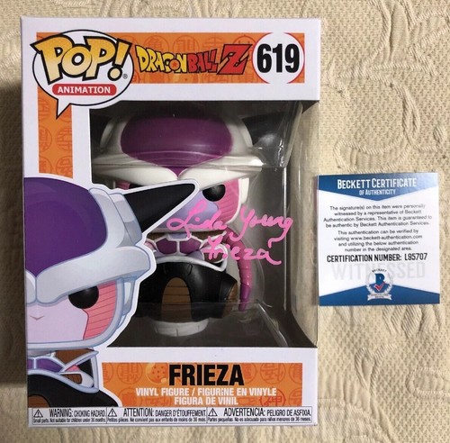 Linda Young Signed Autographed Frieza Funko Pop Dragon Ball Z BECKETT COA 36