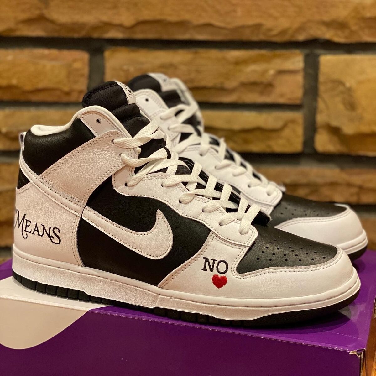 Nike SB Dunk High x Supreme By Any Means Black Size 12 Mens Nike SB Dunk High x Supreme By Any Means Black Size 12 Mens