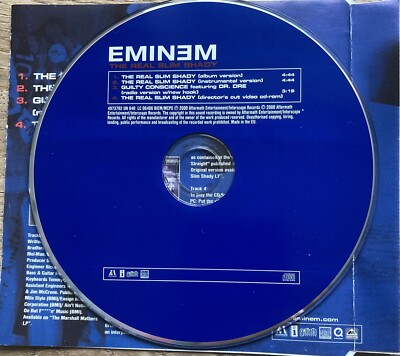 Real Slim Shady by Eminem (CD, 2000) 606949737924| eBay
