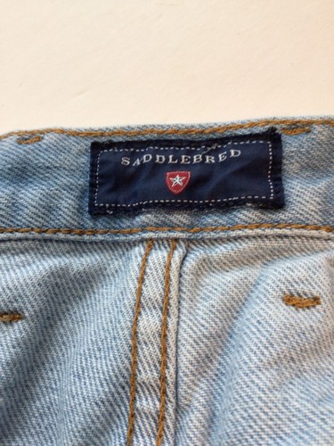 saddlebred mens size38x32 denim jeans classic fit straight leg high rise - Picture 10 of 10