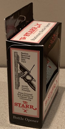 Starr X Stationary Wall Mounted Metal Bottle Opener “Open Bottle Here”. NEW - Picture 3 of 4