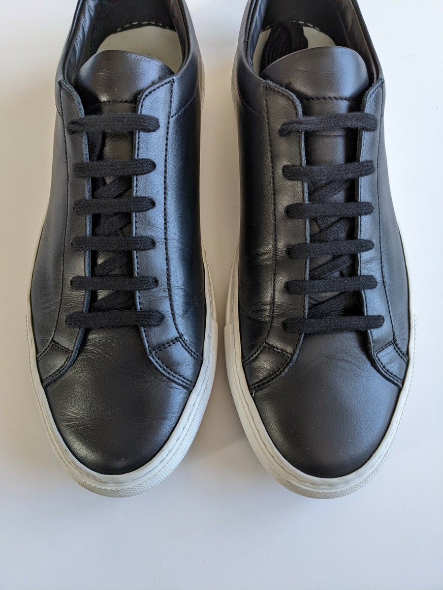 Common Projects Original Achilles Black White Tux Leather