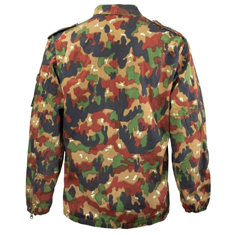 Swiss Alpenflage M83 Camo Lightweight Combat Jacket Size L, Grade 1 Ex,free ship - product detail image 2