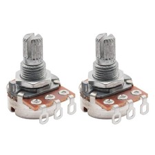 Musiclily Metric Mini 15mm Split Shaft Pot B500K Guitar Potentiometer 2 Pieces