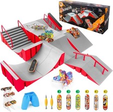 Mini Finger Skateboards Ramp Accessories Set, Fingerboard Skate Park Ramp, DIY