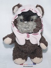 Star Wars Paploo the Ewok Stuffed Plush w hood very clean condition VTG 1983 EUC