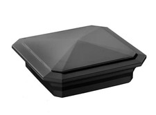 TimberTech 5-in x 5-in RadianceRail Black Composite Deck Post Cap