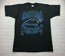 Vintage 1994 NFL Carolina Panthers Black T-Shirt Graphic Tee Sz XL 90s