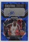 2023 Prizm Draft Picks Sensational Signatures Blue Ice 69/75 Justin Edwards Auto