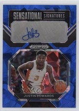 2023 Prizm Draft Picks Sensational Signatures Blue Ice 69/75 Justin Edwards Auto