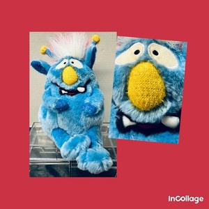 Gemmy Mitch Monster Maniac Animated Blue Plush Mahna Mahna/Happy Birthday