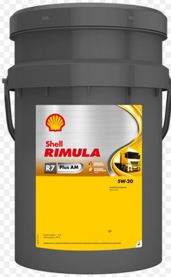 550070143 - Engine oil  SHELL RIMULA R7 PLUS AM  5W-20 , 20L ; MAN M3977;SCANIA 