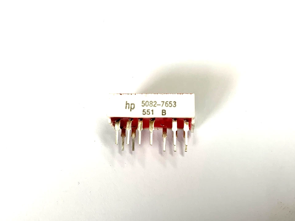 HP 5082-7653, 7 Segment Anzeige, Display, ge Katode,Ziffernhöhe, 10,9mm, 4 Stück - Bild 2 von 3