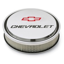 Proform Air Cleaner Assembly 141-833 Slant Edge Polished 14 X 3 In. Chevrolet