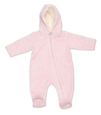 Nordstrom Quilted Baby Bunting Size 6 Months Pink Lotus Winter Outdoors Cozy