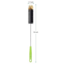 1/2Narrow Bottle Cleaning Brush 16Inches Long Handle Water Bottle Brush Flexible