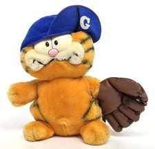 Garfield 1978 1981 Vintage 9" Dakin Plush Fun Farm Baseball