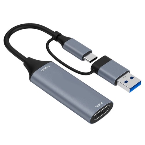 Video Capture Card USB+Type C to HDTV USB Video Capture Device Convert Digital - Photo 3/10