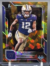 Denzel Boston Gold Refractor 2025 Bowman Chrome University Sapphire  1st #/50
