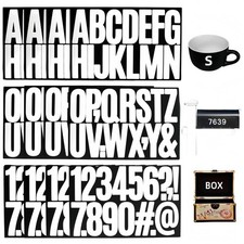 192 Pcs Waterproof 3 Inch Vinyl Alphabet  Number Stickers SelfAdhesive for ...