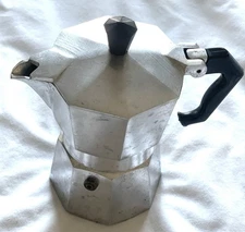 Vintage Made in Italy Junior Express 1 Cup Aluminum Coffee Espresso Maker MOKA
