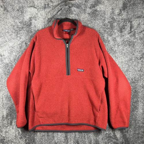 Vintage Patagonia Synchilla Jacket Mens Large Fleece Quarter Zip 25325 Marsupial - Image 1