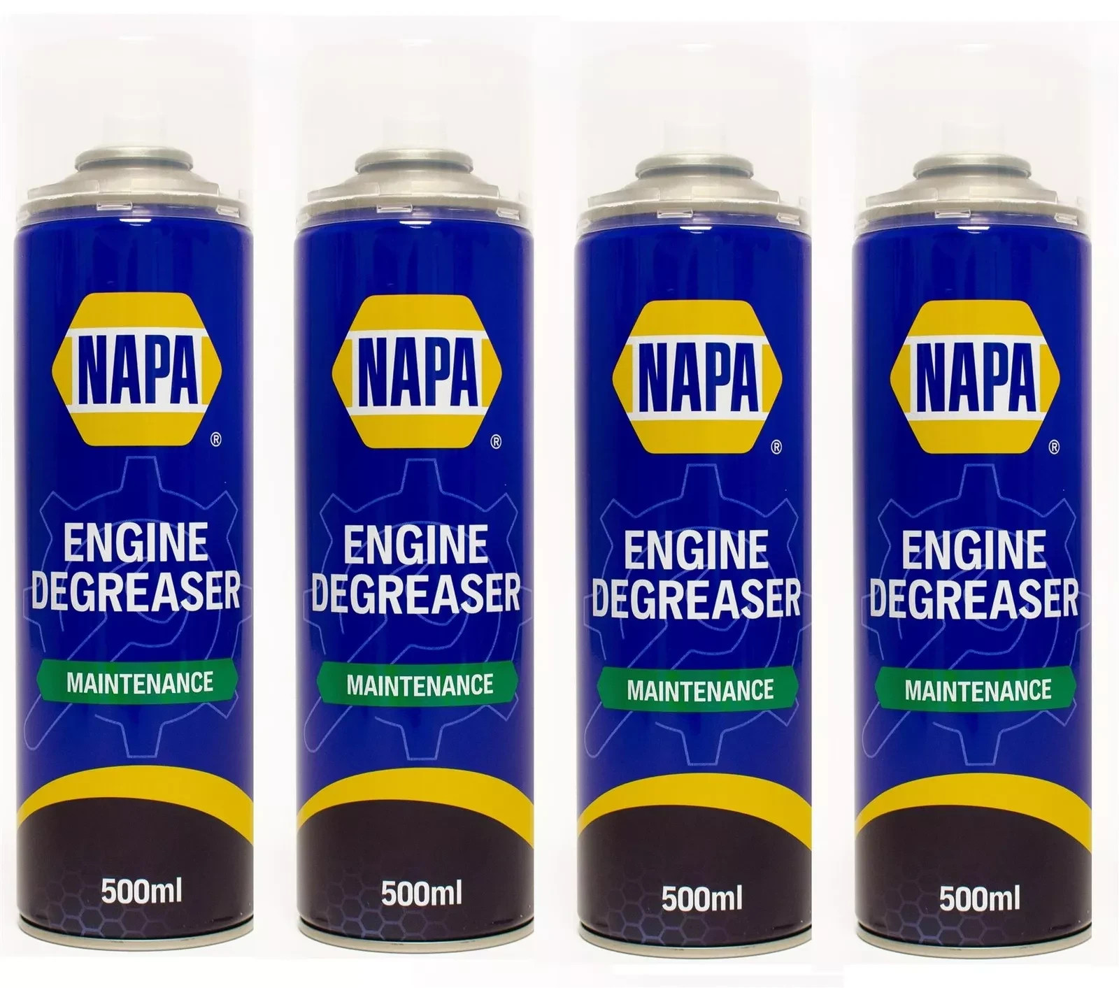 4x NAPA Engine Degreaser Degreasant Spray Cleaner Grease Dirt Remover 500ml