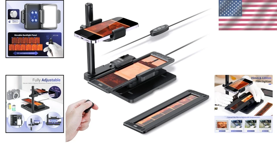 Film Scanner for 35mm & 120 Film, Digital Negative Digitizer - Image 2 of 4