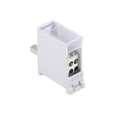 1 Inlet 4 Outlet Terminal Blocks DIN Rail Distribution Block for Circuit Breaker