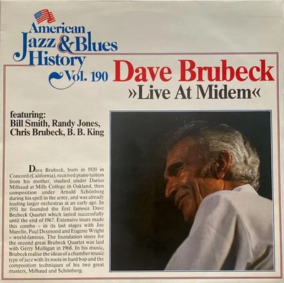 LP Dave Brubeck Featuring William O. Smith , Randy Jones , Chr Live At Midem