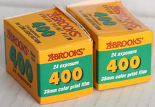 BROOKS 2 rolls of 400 135-24 color print film outdated, Aug-2004 - June-2003
