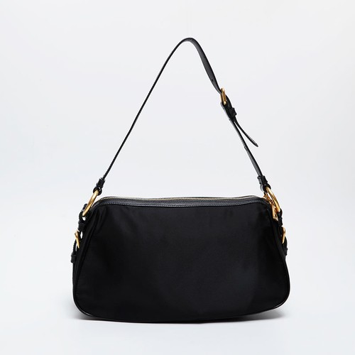 Borsa a tracolla PRADA in nylon con logo nero WS21231 - Foto 2 di 13