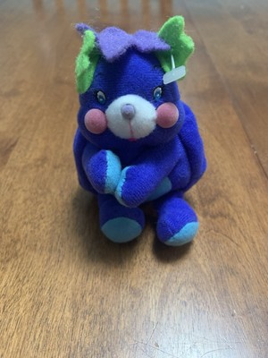 Popples Plush Stuffed Animal, Toymax, Cutie Fruity, Blueberry Pie, 2001, 4'' Mini