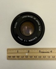 Ricoh XR 1:2 Rikenon 50mm F2 Pentax K-Mount Japan A-7 .