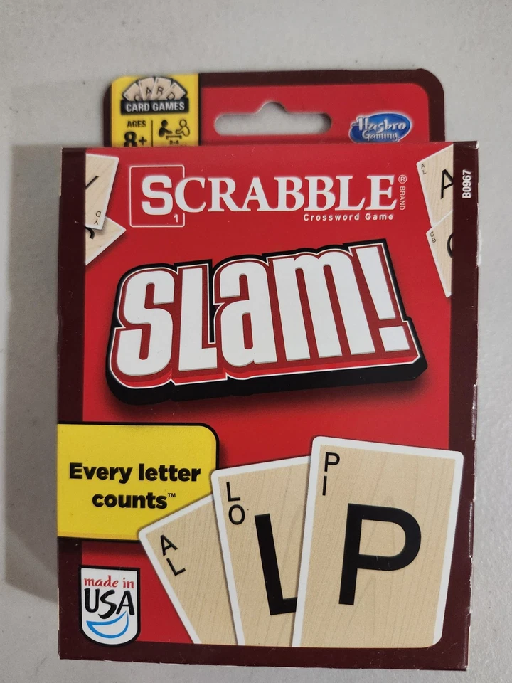 Scrabble Slam! Crossword Card Game by Hasbro Gaming Family Night -  Lot Of 5 - Image 3 of 4