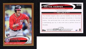 2012 Topps Update Rookie Debut Gold /2012 Bryce Harper #US183 Rookie RC