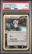 2004 POKEMON EX TEAM MAGMA VS TEAM AQUA #15 TEAM AQUA'S MIGHTYENA PSA 9 on eBay