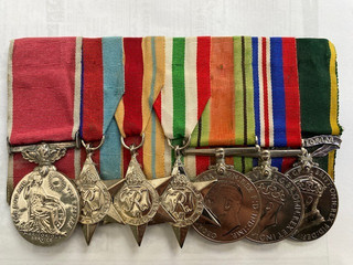 Medals WW2 BEM group Royal Engineers wounded Italy from Bratton Wilts