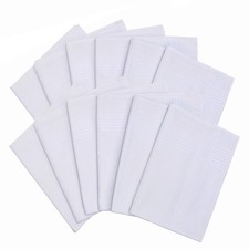 Handkerchiefs for Men Soft Pure White Cotton Hanky