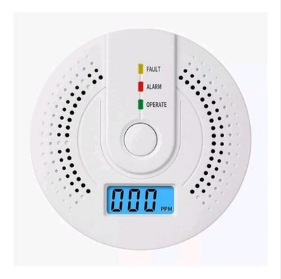 Carbon Monoxide Detector Warning Safety Alarm Sensor LED Digital Battery Powered
