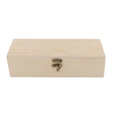 Holz Schmuckschatulle Schmuck Brust Tee Box Ohrring Aufbewahrungsbox w / Lock 4