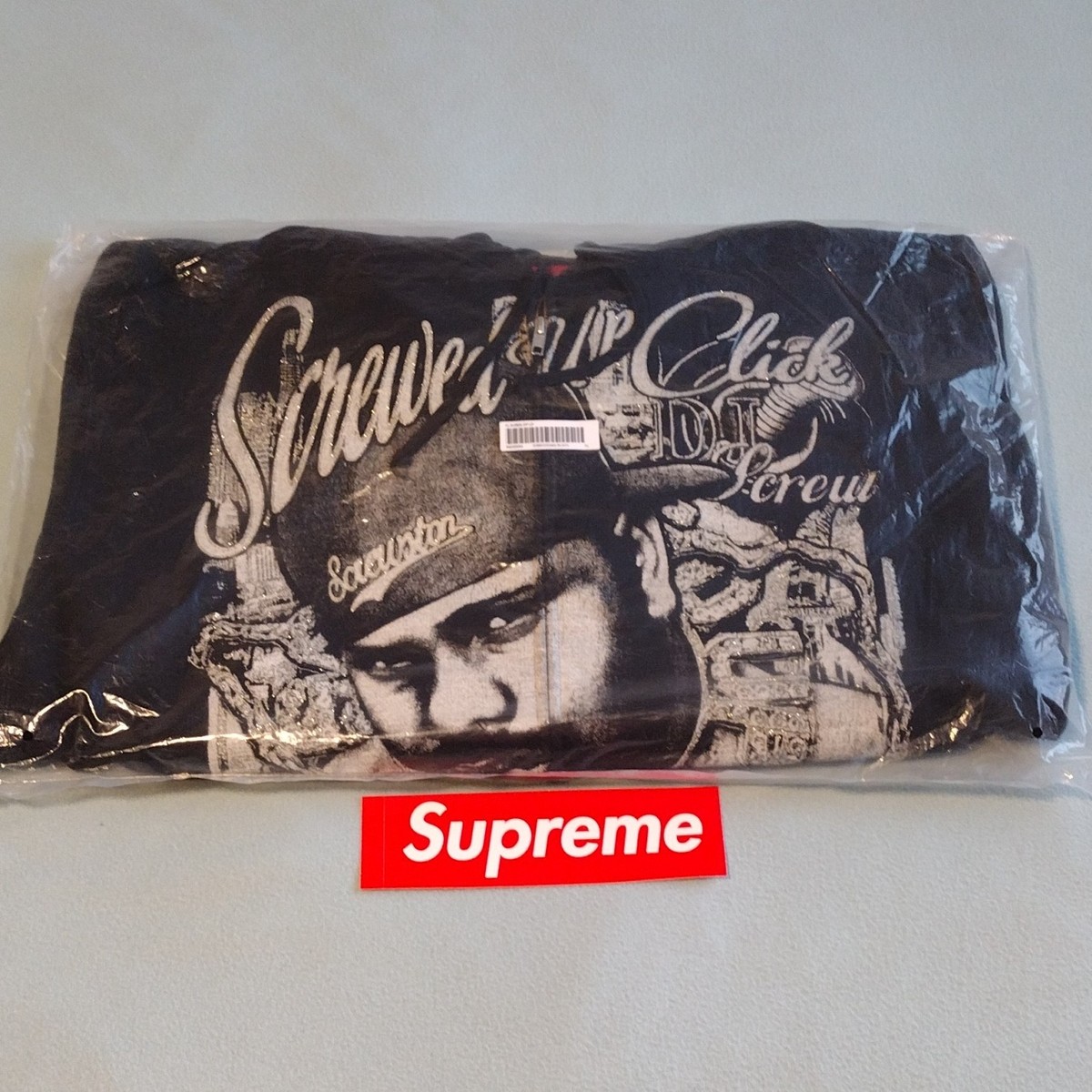 Supreme DJ Screw Graphic Zip Hoodie Black XL Full Zip Hooded | eBay