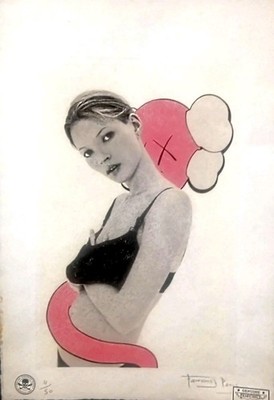 Kate Moss, Kaws, David Sims, Limited Edition 22'x 15'x Signed