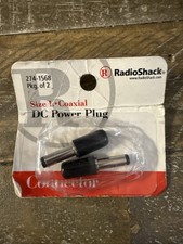 Radio Shack 2741568 SIZE L Coaxial DC Power Plug 2Pk
